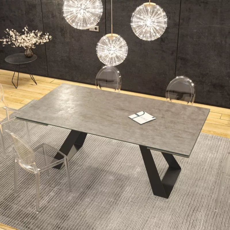ASCENSION │Table extensible L 190-270 cm│Plateau céramique│Coloris à choix