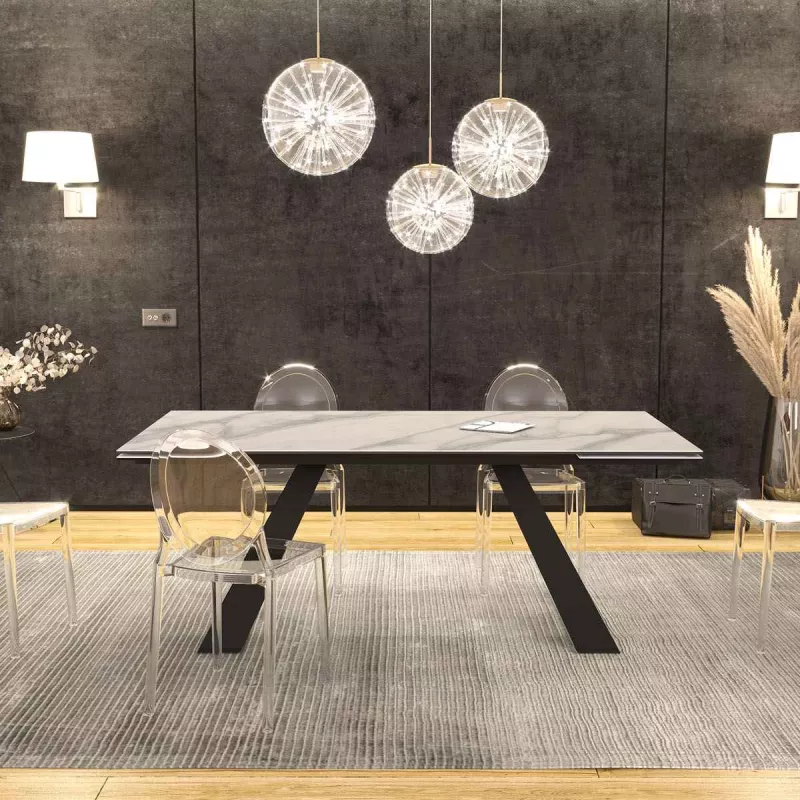 ASCENSION │Table extensible L 190-270 cm│Plateau céramique│Coloris à choix