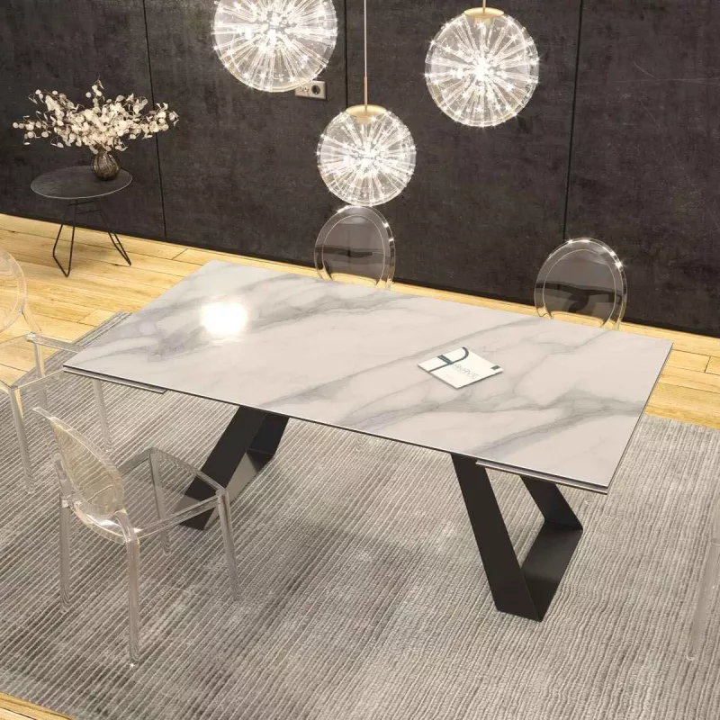 ASCENSION │Table extensible L 190-270 cm│Plateau céramique│Coloris à choix