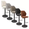 BUDAPEST│Tabouret H115 cm - Assise pivotante 360°│Tissus à choix