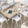 MALLORCA │Table rectangulaire 200x100 cm│Piètement Anthracite│Coloris à choix