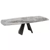 GOTHAM│Table extensible L 190-270 cm│Plateau céramique│Coloris à choix