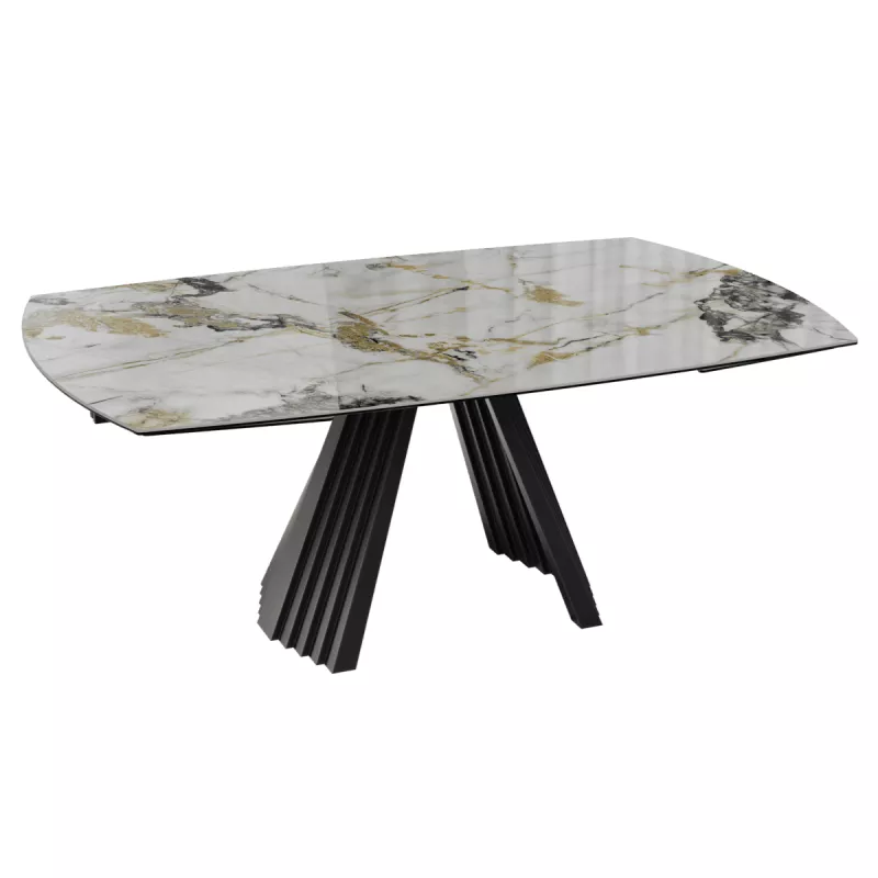 GOTHAM│Table extensible L 190-270 cm│Plateau céramique│Coloris à choix