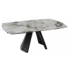 GOTHAM│Table extensible L 190-270 cm│Plateau céramique│Coloris à choix