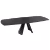 GOTHAM│Table extensible L 190-270 cm│Plateau céramique│Coloris à choix