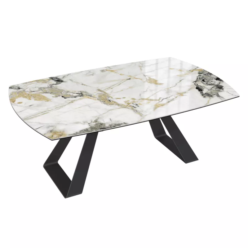 MICHIGAN│Table extensible L 190-270 cm│Plateau céramique│Coloris à choix