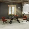 MICHIGAN│Table extensible L 190-270 cm│Plateau céramique│Coloris à choix
