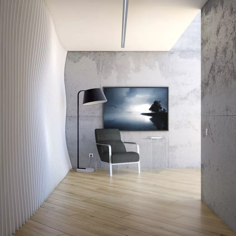 ORION│Lampadaire sur pied │Abat-jour pivotant│Noir