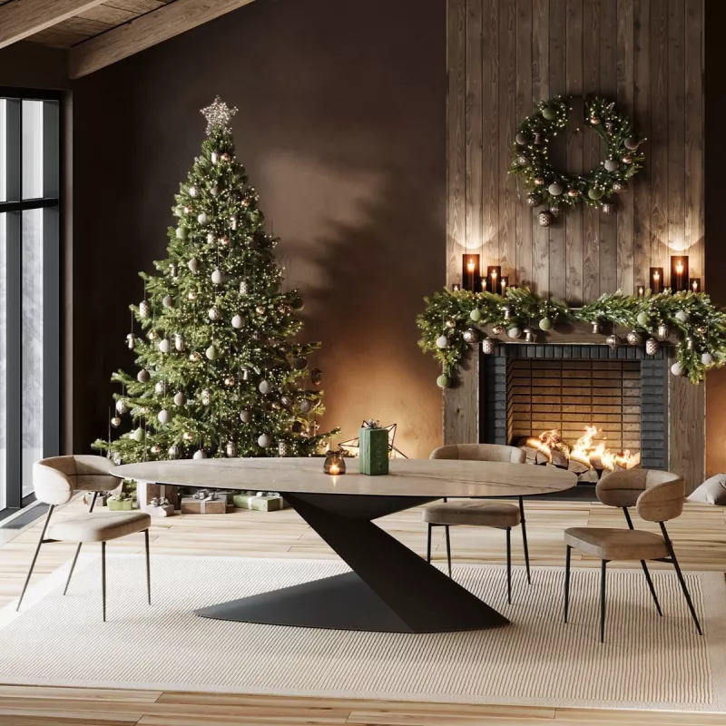 PROXIMA│Table L 270 cm│Plateau céramique│Coloris à choix