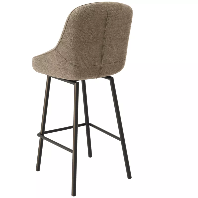 SAN FRANCISCO │Tabouret H115 cm - Assise pivotante 180° avec rappel│Tissus à choix