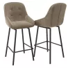 SAN FRANCISCO │Tabouret H115 cm - Assise pivotante 180° avec rappel│Tissus à choix