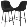 SAN FRANCISCO │Tabouret H115 cm - Assise pivotante 180° avec rappel│Tissus à choix