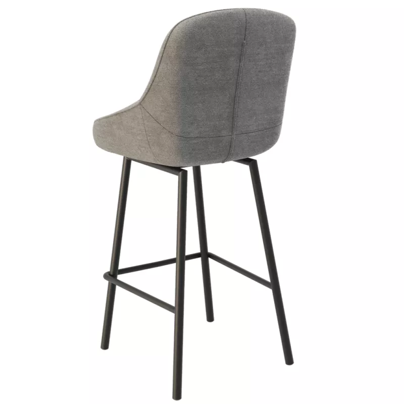 SAN FRANCISCO │Tabouret H115 cm - Assise pivotante 180° avec rappel│Tissus à choix