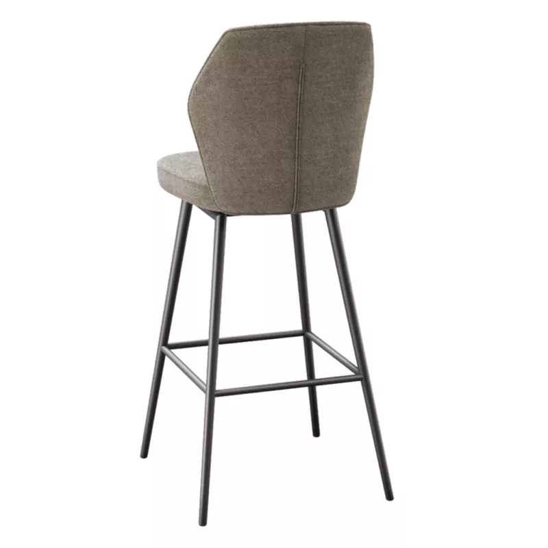 VARSOVIE │Tabouret H97 cm - Assise pivotante à 180° avec rappel│Tissus à choix