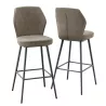 VARSOVIE │Tabouret H97 cm - Assise pivotante à 180° avec rappel│Tissus à choix
