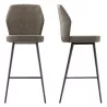 VARSOVIE │Tabouret H97 cm - Assise pivotante à 180° avec rappel│Tissus à choix
