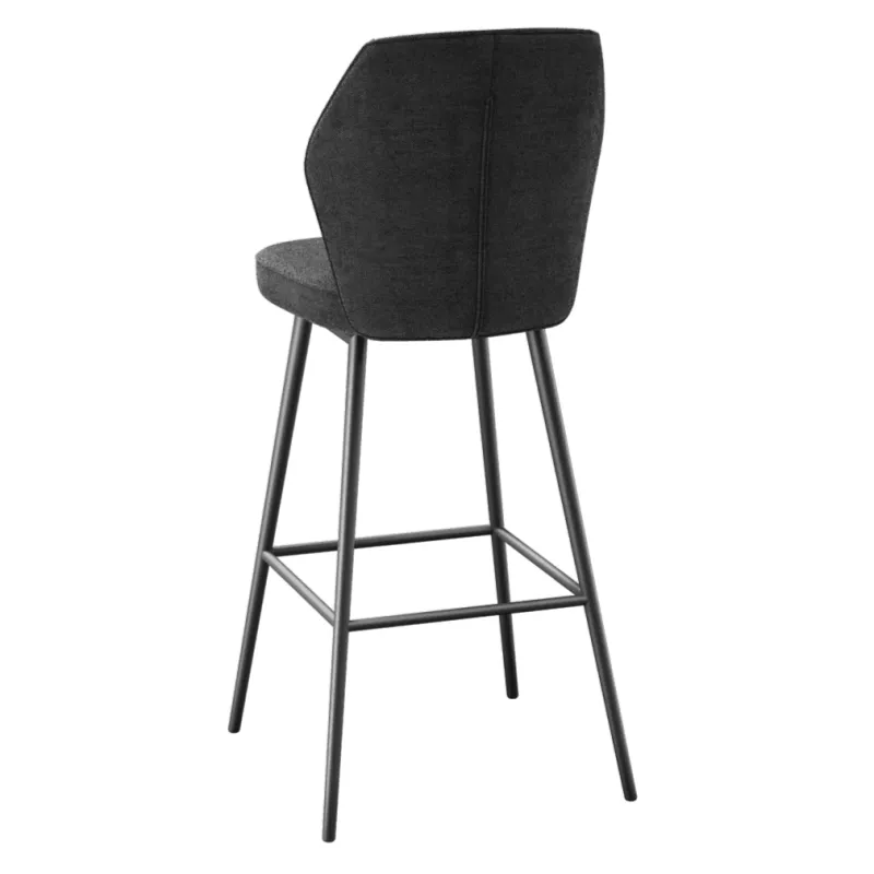 VARSOVIE │Tabouret H97 cm - Assise pivotante à 180° avec rappel│Tissus à choix