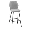 VARSOVIE │Tabouret H97 cm - Assise pivotante à 180° avec rappel│Tissus à choix