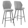 VARSOVIE │Tabouret H97 cm - Assise pivotante à 180° avec rappel│Tissus à choix