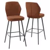 VARSOVIE │Tabouret H97 cm - Assise pivotante à 180° avec rappel│Tissus à choix