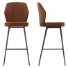 VARSOVIE │Tabouret H97 cm - Assise pivotante à 180° avec rappel│Tissus à choix