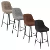 SAN FRANCISCO │Tabouret H115 cm - Assise pivotante 180° avec rappel│Tissus à choix