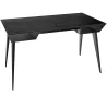 RAFALE EXPO │Bureau 130x70 cm│Piétement acier laqué noir mat│Titane