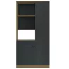 EDEN│Buffet haut 2 portes 1 tiroir│41x100xh200 cm│Anthracite