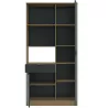 EDEN│Buffet haut 2 portes 1 tiroir│41x100xh200 cm│Anthracite