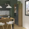 EDEN│Buffet haut 2 portes 1 tiroir│41x100xh200 cm│Anthracite