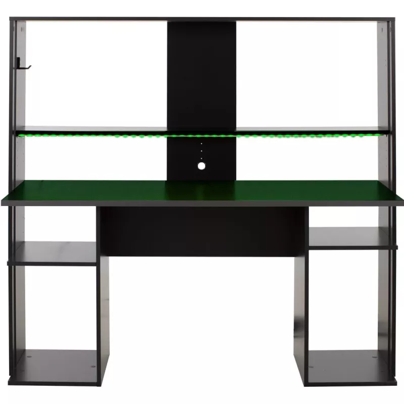 STREAM│Bureau gamer│Noir│167x60xh145 cm
