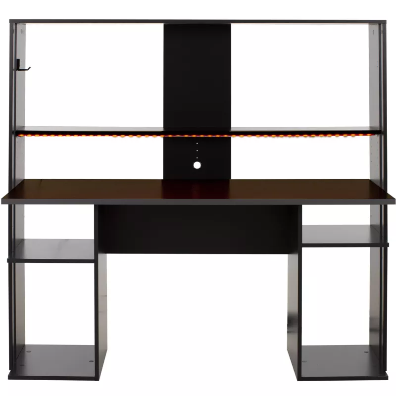 STREAM│Bureau gamer│Noir│167x60xh145 cm