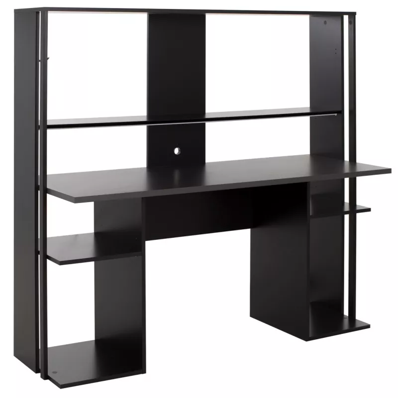 STREAM│Bureau gamer│Noir│167x60xh145 cm