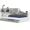ERWAN│Lit enfant rangements│90x200 cm│Gris moon