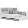 ERWAN│Lit enfant rangements│90x200 cm│Gris moon