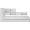 ERWAN│Lit enfant rangements│90x200 cm│Blanc