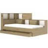 ERWAN│Lit enfant rangements│90x200 cm│Chêne artisan