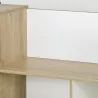 OSCAR│Lit enfant rangements et bureau│90x190 cm│Châtaignier naturel