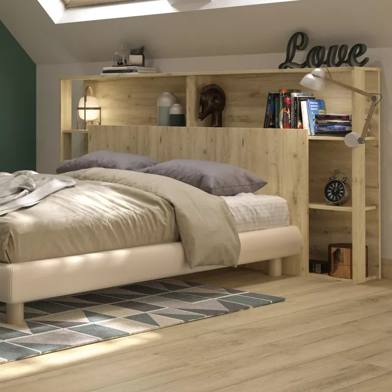 GENARO│Tête de lit│L218xh106 cm│Chêne artisan