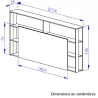 GENARO│Tête de lit│L218xh106 cm│Chêne artisan