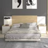 ALIX│Tête de lit│L246xh91 cm│Châtaignier naturel-Blanc