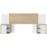 ALIX│Tête de lit│L246xh91 cm│Châtaignier naturel-Blanc