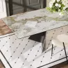 GOTHAM│Table extensible L 190-270 cm│Plateau céramique│Coloris à choix