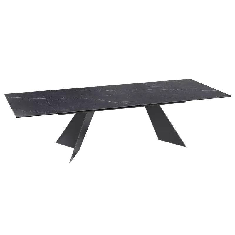 GOTHAM│Table extensible L 190-270 cm│Plateau céramique│Coloris à choix