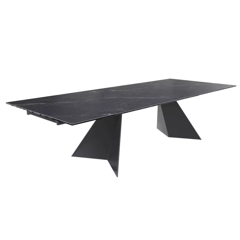 GOTHAM│Table extensible L 190-270 cm│Plateau céramique│Coloris à choix