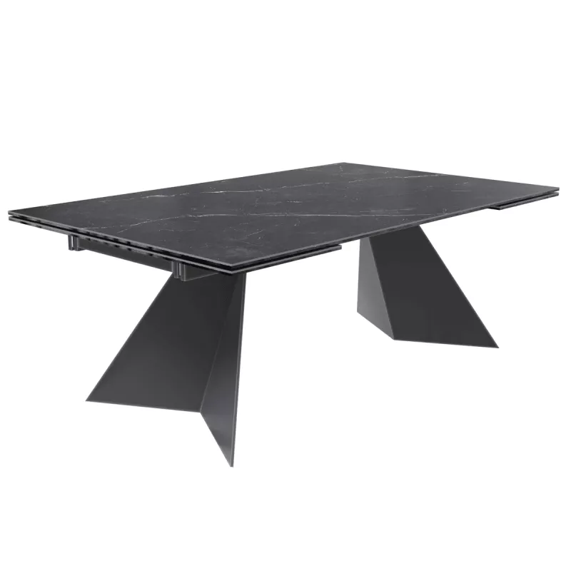 GOTHAM│Table extensible L 190-270 cm│Plateau céramique│Coloris à choix