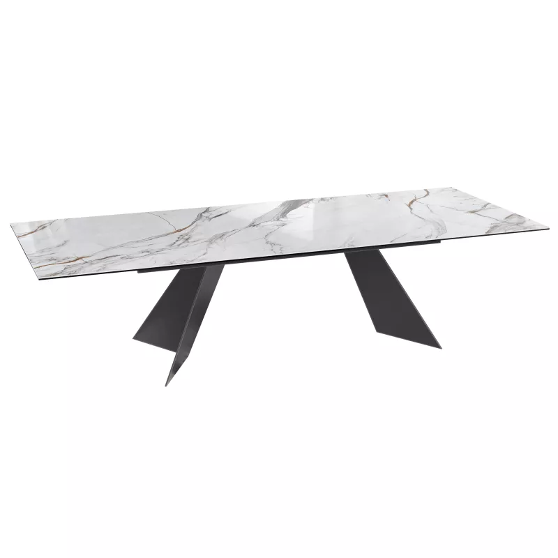 GOTHAM│Table extensible L 190-270 cm│Plateau céramique│Coloris à choix