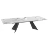 GOTHAM│Table extensible L 190-270 cm│Plateau céramique│Coloris à choix