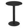ORLANDO │Table ronde ø55 cm │Piètement acier laqué noir mat│Coloris à choix