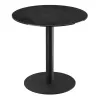 ORLANDO │Table ronde ø75 cm │Piètement acier laqué noir mat│Coloris à choix